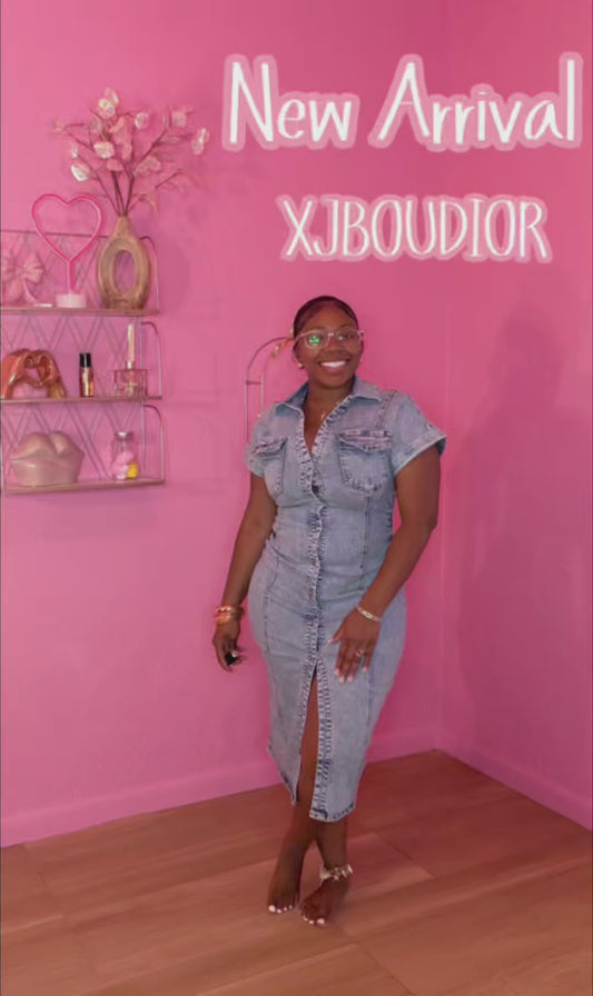 Denim muse dress 💖